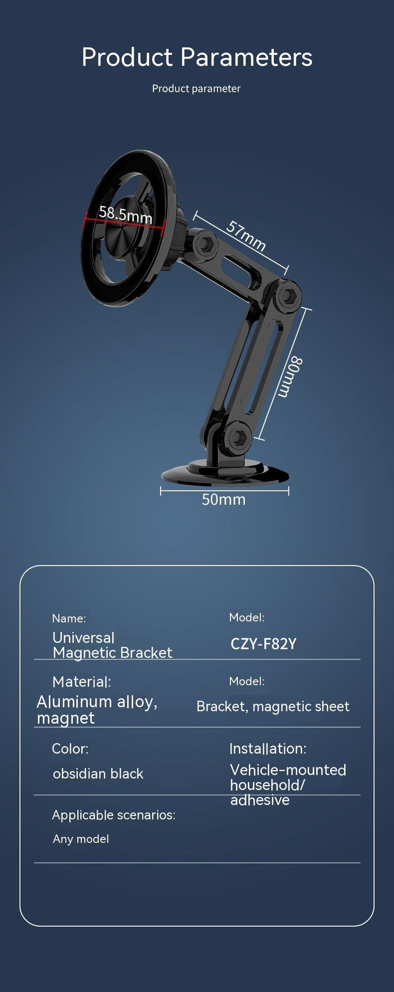 Magnetic Phone Holder All-Metal Car