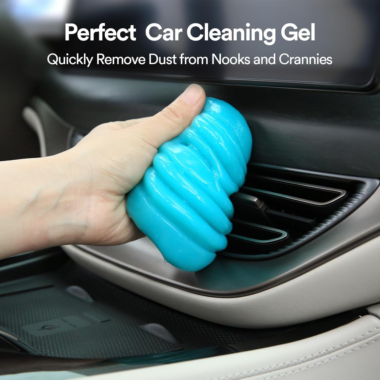 Car Cleaning Gel Pink and Car Cleaning Putty Blue 2Pack Bundle