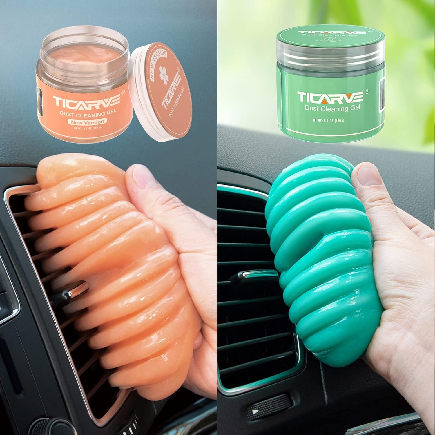 Car Cleaning Gel Car Detailing Putty Car Cleaning Putty Gel Auto Detailing Tools Car Interior Cleaner Car Cleaning Kits Cleaning Slime Keyboard Cleaner Orange Yellow