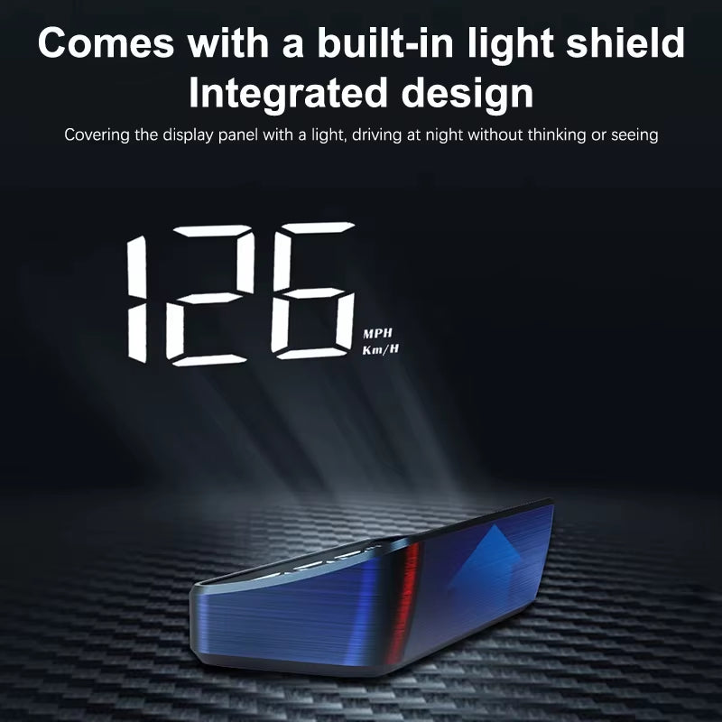 Car Speedometer HUD Head up Display Digital Speed Meter Windshield Projector Vehicles Truck Auto Electronics Accessories