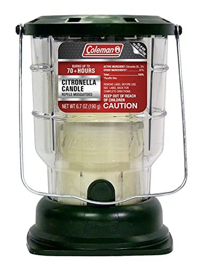 Citronella Candle Outdoor Lantern - 70+ Hours, 6.7 Ounce, Green