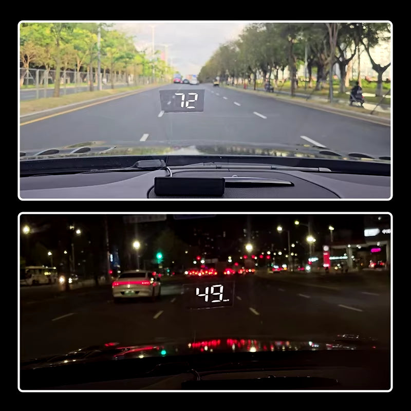 Car Speedometer HUD Head up Display Digital Speed Meter Windshield Projector Vehicles Truck Auto Electronics Accessories