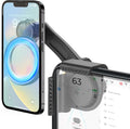 For Tesla Phone Mount, Magsafe Strongest Magnetic Tesla Phone Holder for Tesla Model 3/Model Y/Cybertruck Accessories 2024, No Glue for Car Phone Mount for Tesla with Magnetic Ring Fits for All Phone