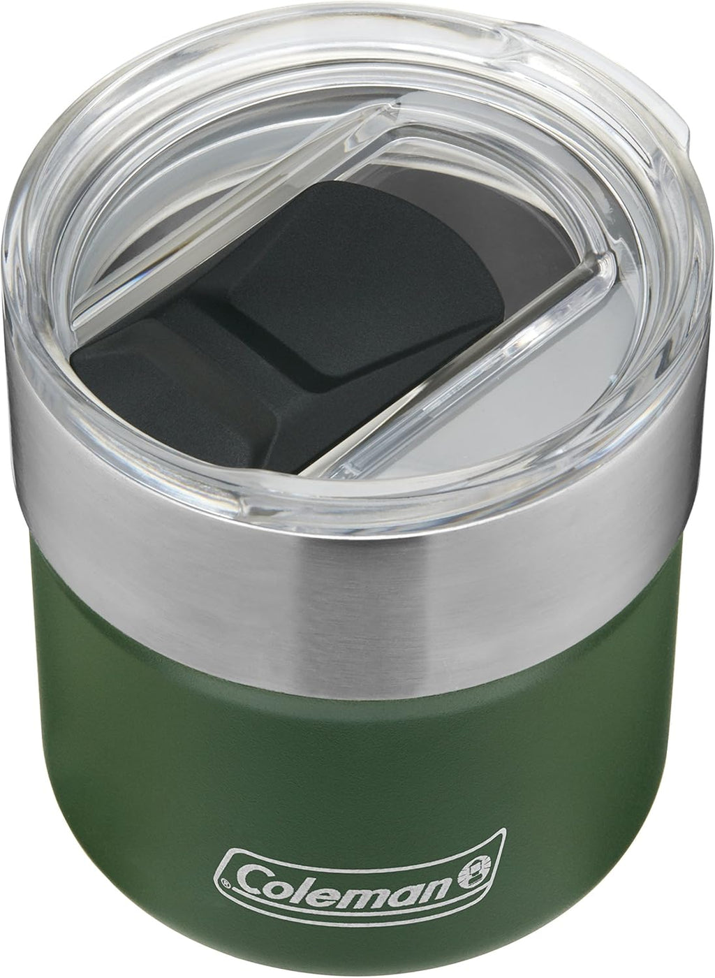 13Oz Vacuum-Insulated Stainless Steel Rocks Glass, Outdoor Cocktail Tumbler with Slidable Spout Cover, Keeps Ice Cold up to 9 Hours