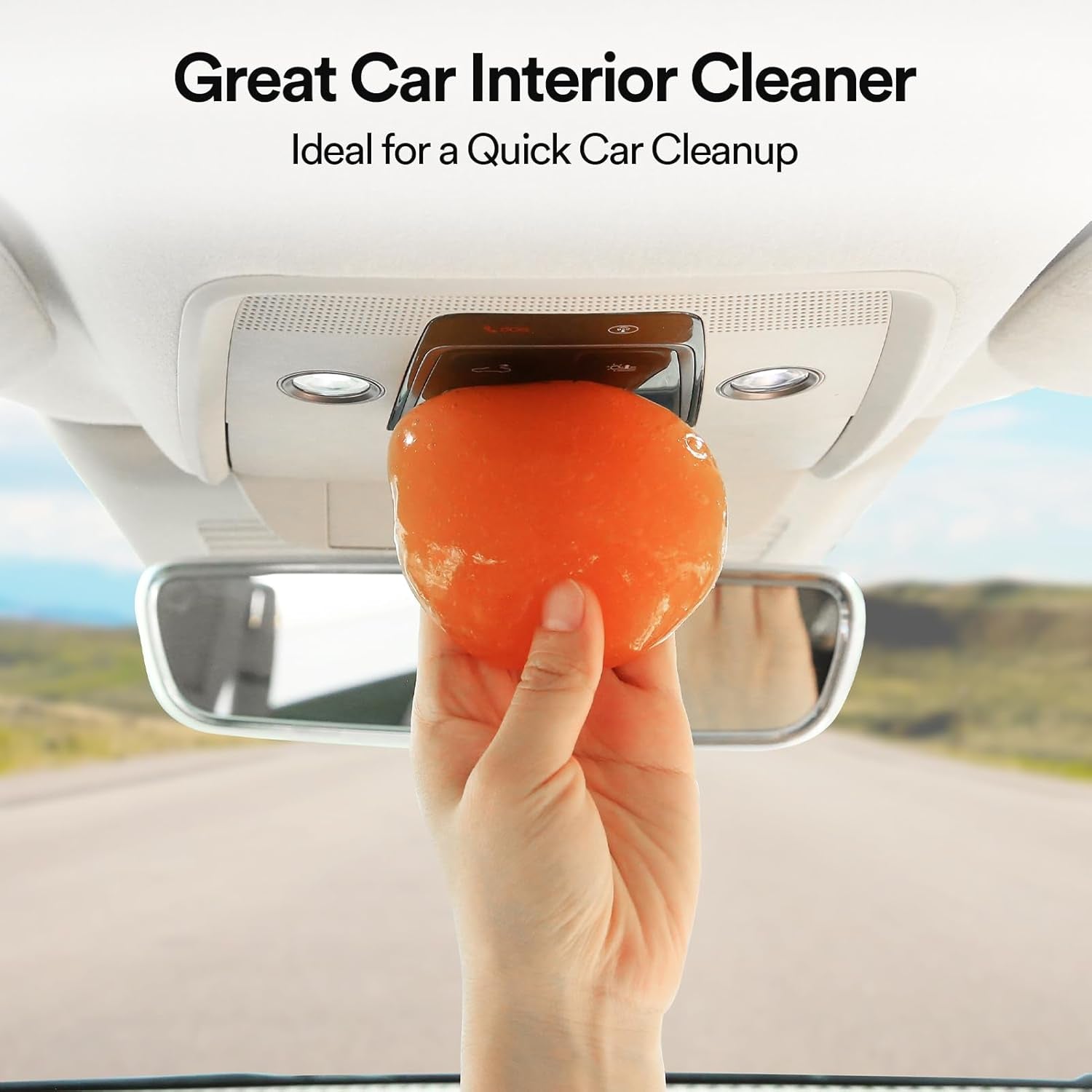 Car Cleaning Gel Yellow and Car Cleaning Putty Orange 2Pack Bundle
