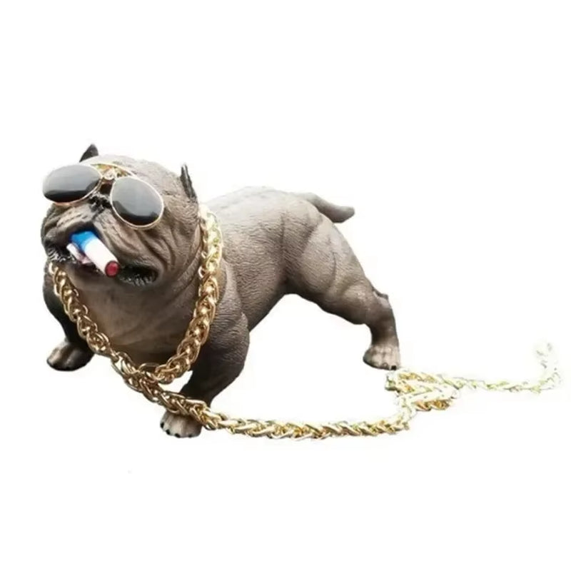 Wear-Resistant Bulldog Car Ornaments Feel Comfortable Resin Material Car Dashboard Decoration Car Accessories Interior Decor