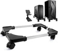 Computer Tower Stand, PC Stand, Adjustable Mobile CPU Stand with Rolling Wheels, PC Tower Stand for Floor Carpet Gaming PC Case, PC Riser for Gamers and Students