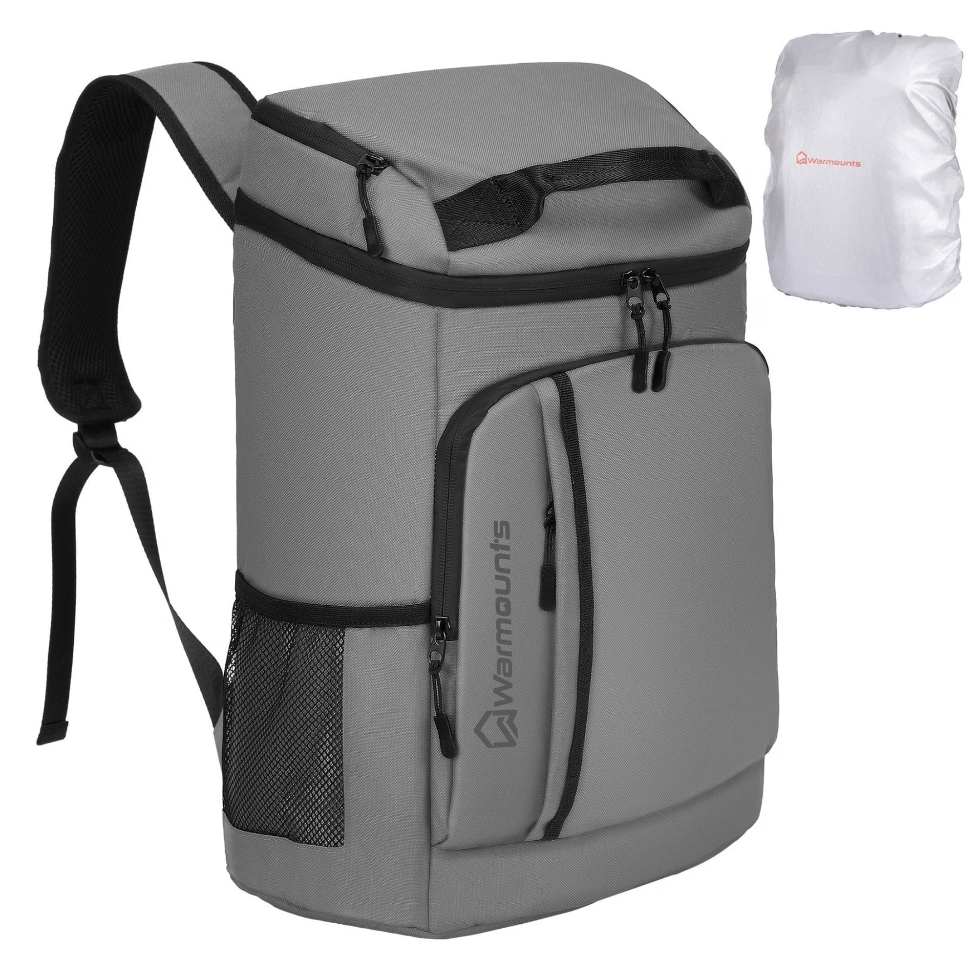 Backpack Cooler & Insulated Bag 2 in 1, 36 Cans W/ Insulating Cover, Upgraded Leakproof Soft Cooler Backpack 2 Compartment for Camping Hiking Picnic Beach