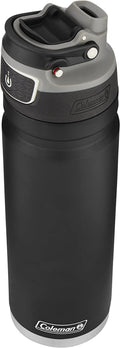 Autoseal Freeflow Stainless Steel Water Bottle, Black, 24Oz