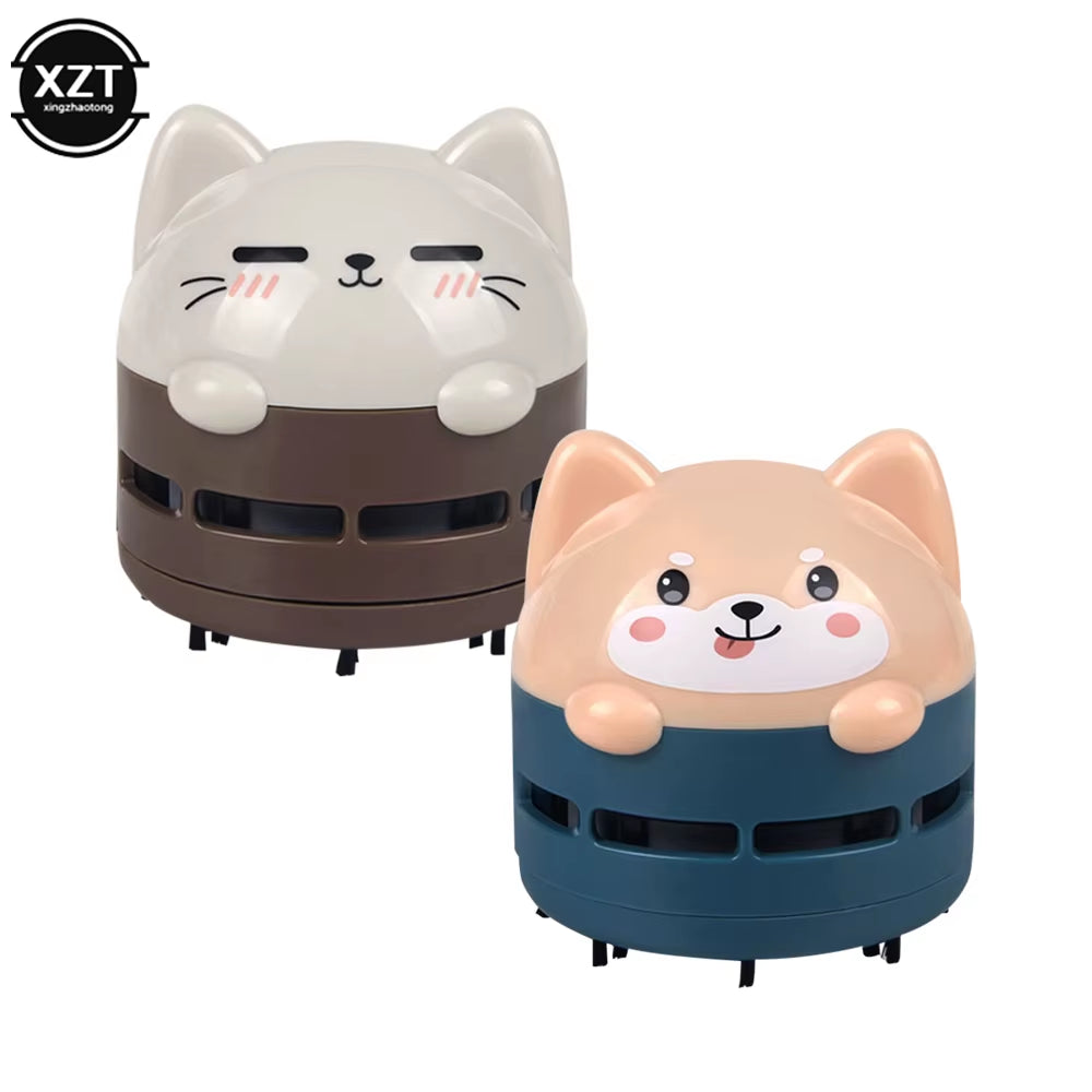Cute Cartoon Animal Pattern Rechargeable Wireless Vacuum Cleaner Mini Car Vacuum Cleaner Handheld USB Desktop Vacuum Cleaner