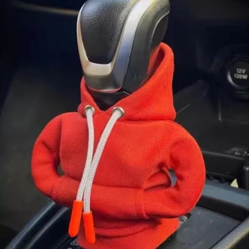 VIKEFON Car Gear Shift Washable Hoodie Decoration Funny Car Shift Lever Handle Kit Creative Universal Car Interior Accessories