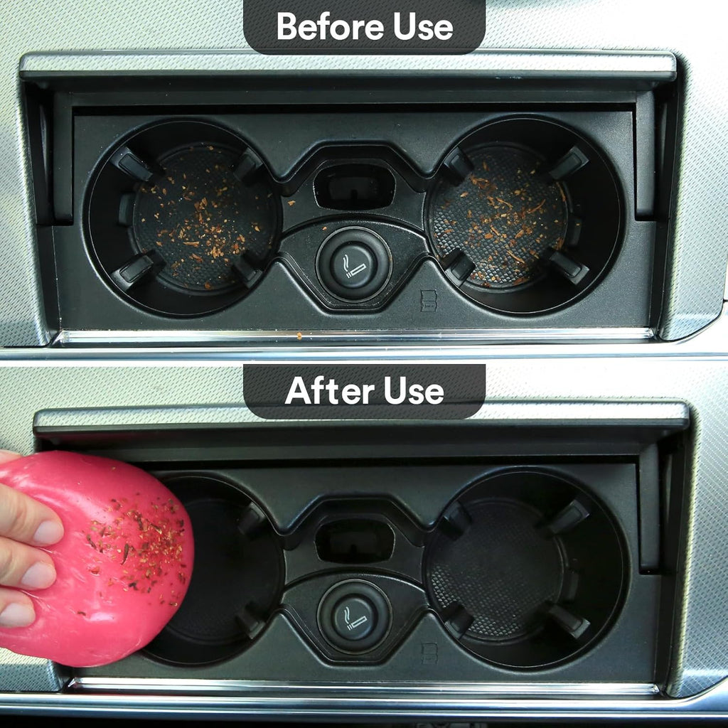 Car Cleaning Gel Pink and Car Cleaning Putty Blue 2Pack Bundle