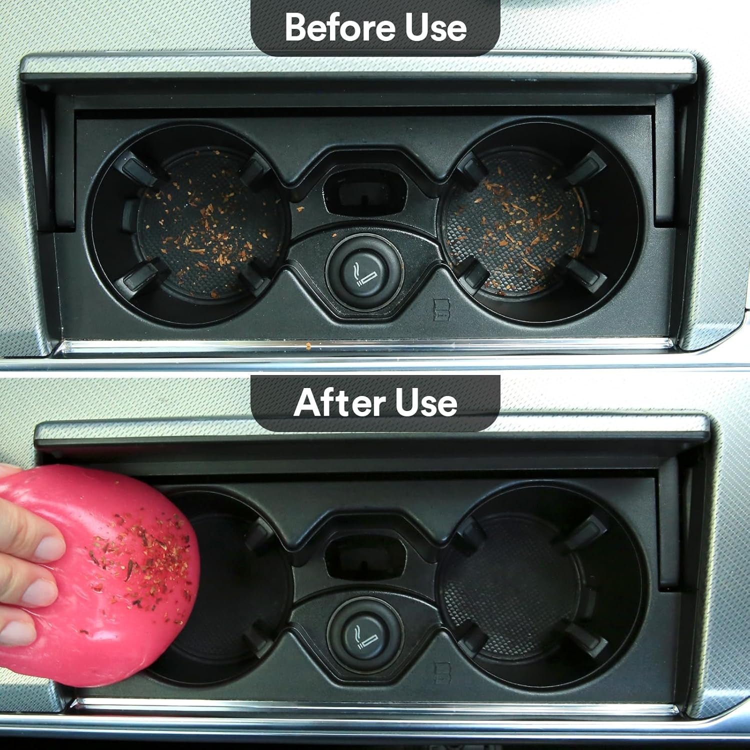 Car Cleaning Gel Pink and Car Cleaning Putty Blue 2Pack Bundle