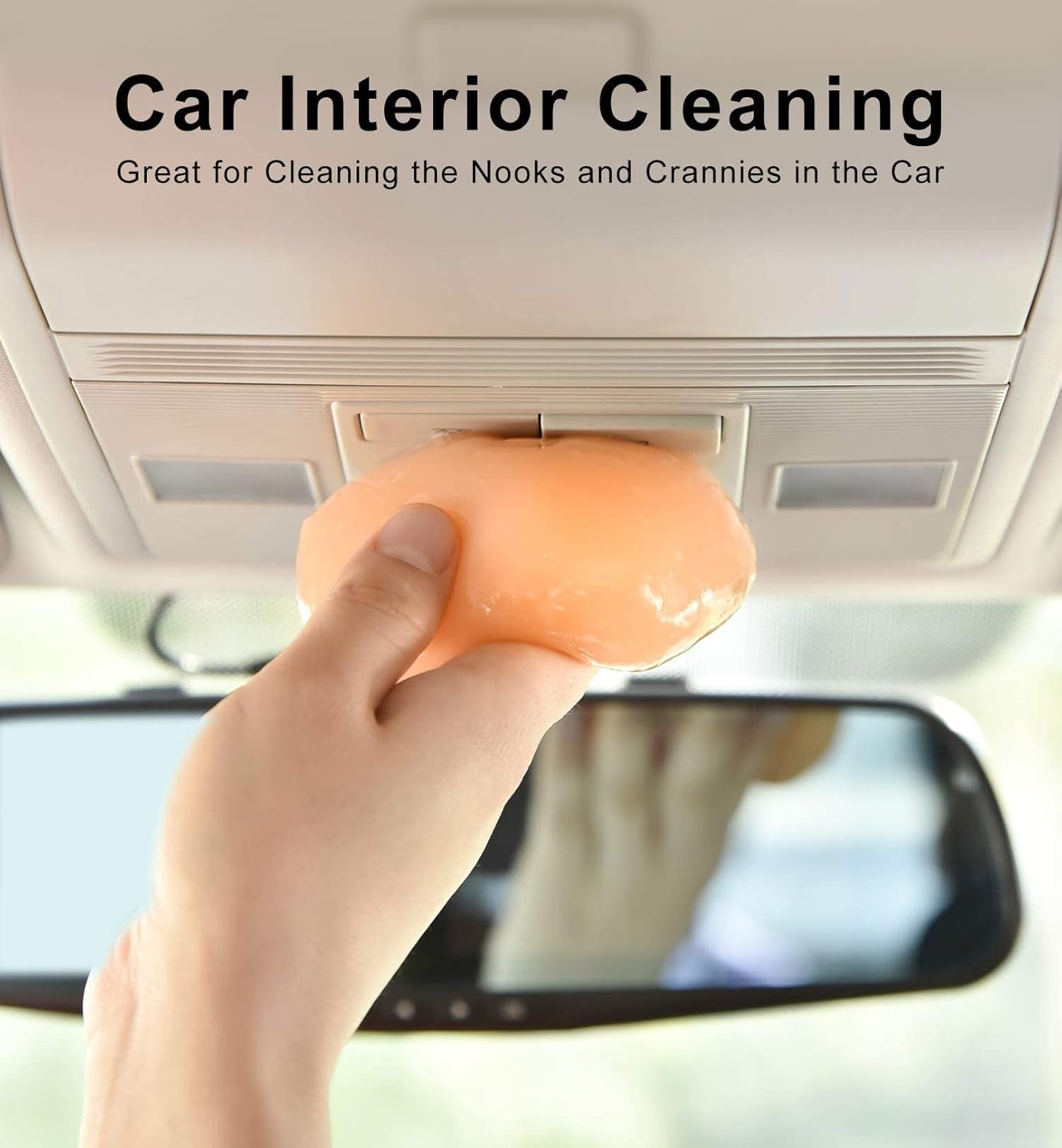 Car Cleaning Gel Car Detailing Putty Car Cleaning Putty Gel Auto Detailing Tools Car Interior Cleaner Car Cleaning Kits Cleaning Slime Keyboard Cleaner Orange Yellow