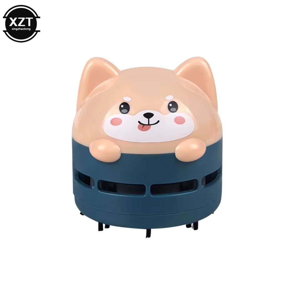 Cute Cartoon Animal Pattern Rechargeable Wireless Vacuum Cleaner Mini Car Vacuum Cleaner Handheld USB Desktop Vacuum Cleaner