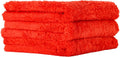 Red Microfiber Towel for Car - Ultra Absorbent - Car Drying, Polishing, Buffing Cloth & Interior Detailing Towel - 500 GSM 16X16In - Auto Detailing Supplies - Pack of 3