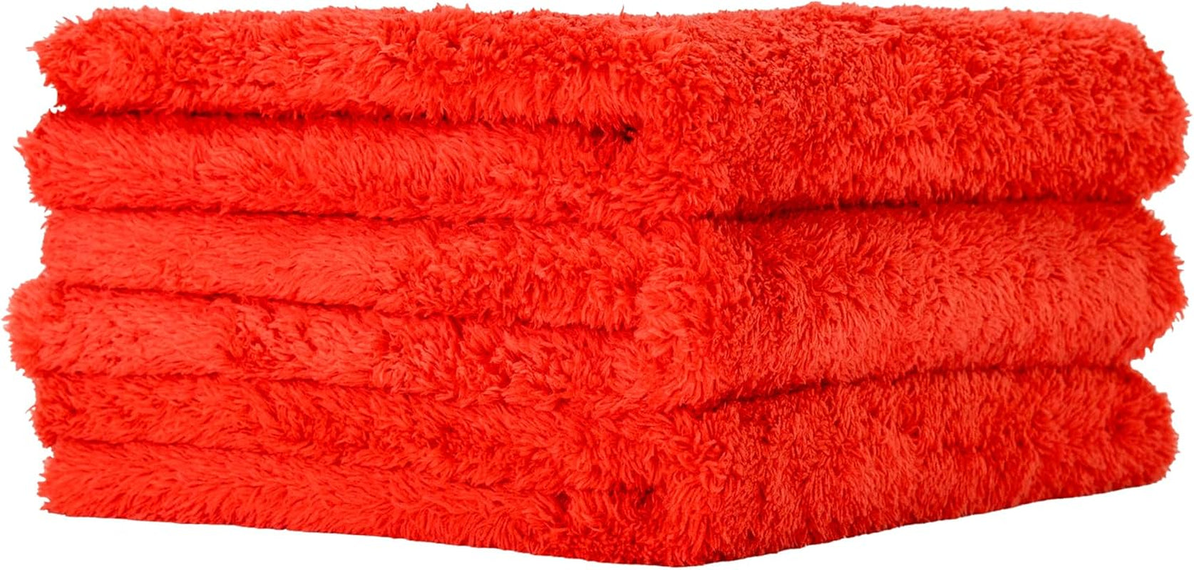 Red Microfiber Towel for Car - Ultra Absorbent - Car Drying, Polishing, Buffing Cloth & Interior Detailing Towel - 500 GSM 16X16In - Auto Detailing Supplies - Pack of 3