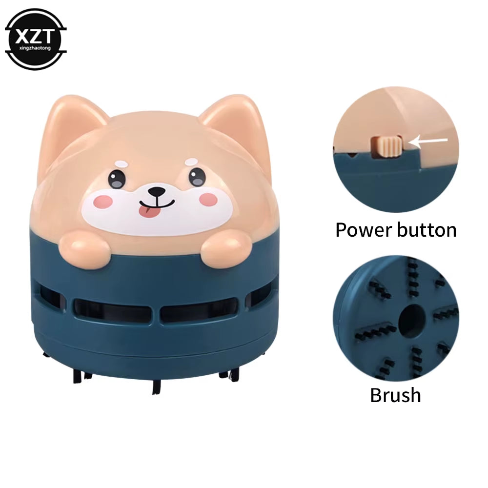 Cute Cartoon Animal Pattern Rechargeable Wireless Vacuum Cleaner Mini Car Vacuum Cleaner Handheld USB Desktop Vacuum Cleaner