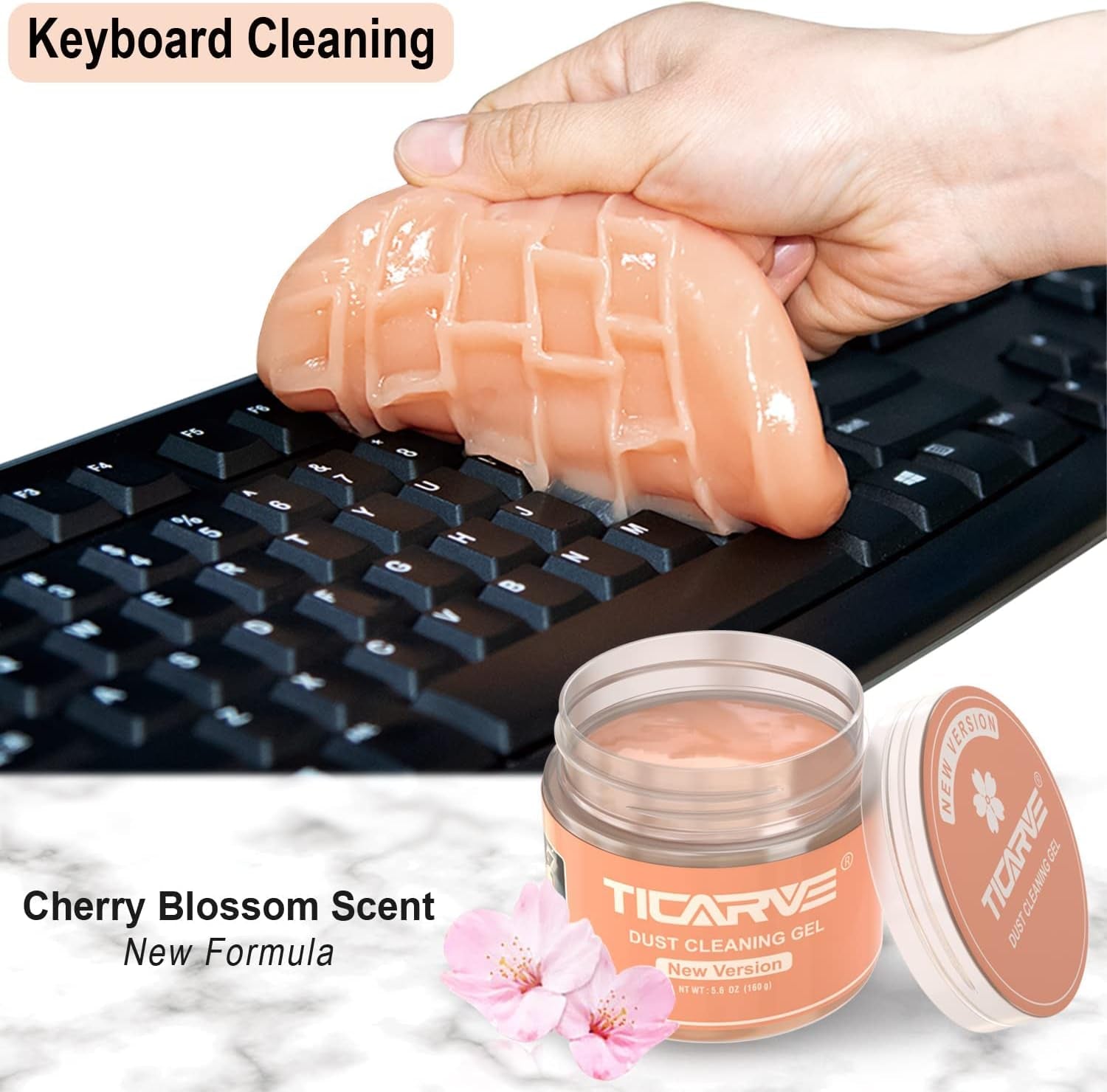 Car Cleaning Gel Car Detailing Putty Car Cleaning Putty Gel Auto Detailing Tools Car Interior Cleaner Car Cleaning Kits Cleaning Slime Keyboard Cleaner Orange Yellow