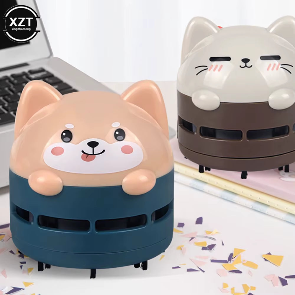 Cute Cartoon Animal Pattern Rechargeable Wireless Vacuum Cleaner Mini Car Vacuum Cleaner Handheld USB Desktop Vacuum Cleaner