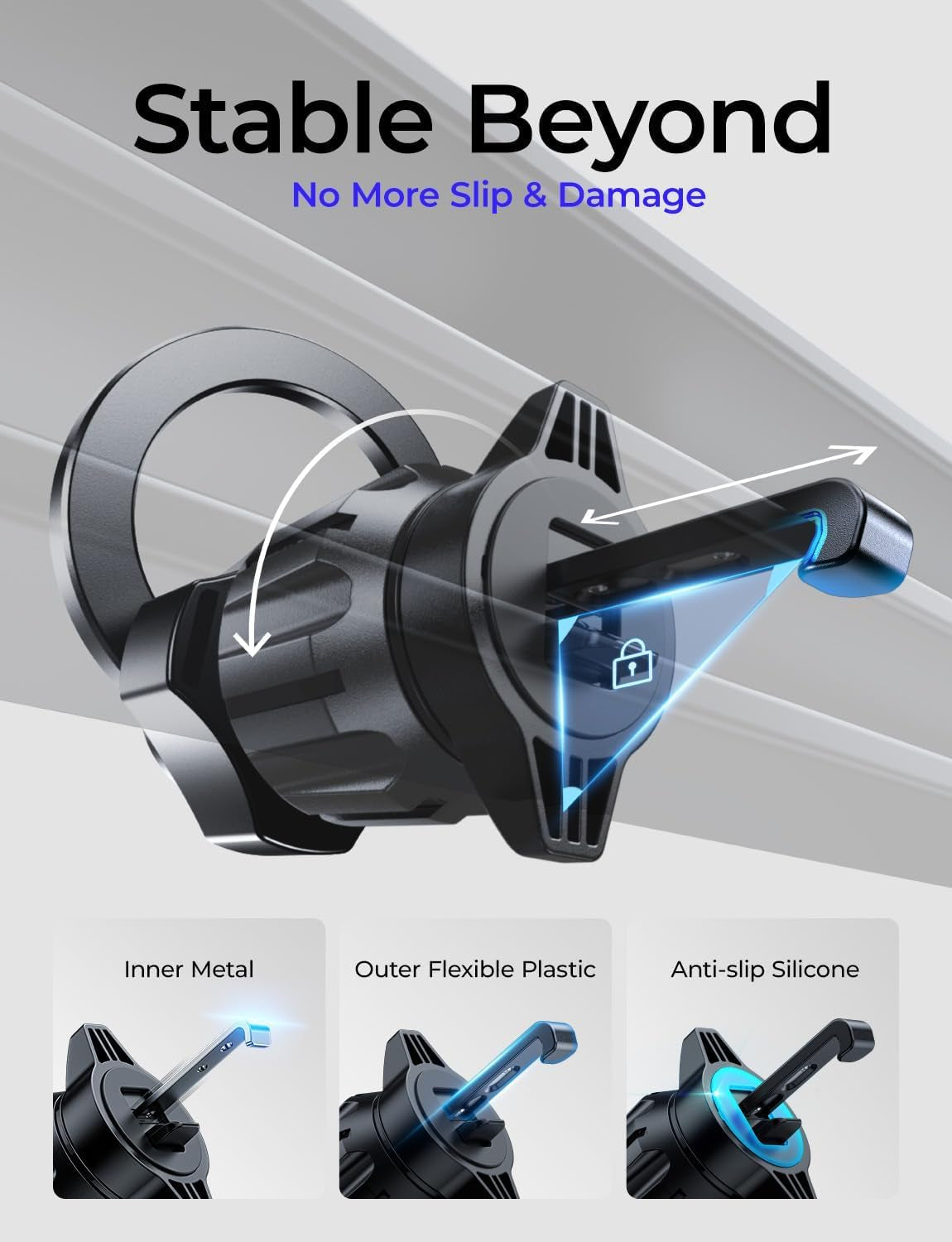 for Magsafe Car Mount, [Upgrade 2026 Ultra Magnets] Magnetic Phone Holder for Your Car Cell Phone Holder Mount for Air Vent Car Accessories for Men Women GPS Holder Fit Iphone 17 16 15 14 13 12