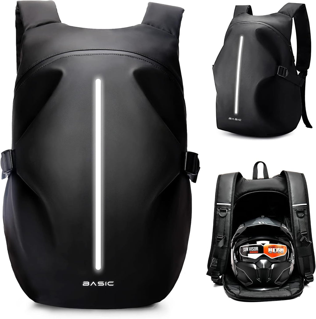 Motorcycle Backpack,Water Resistant Helmet Backpack for Men,Motorcycle Accessories,Travel Backpack