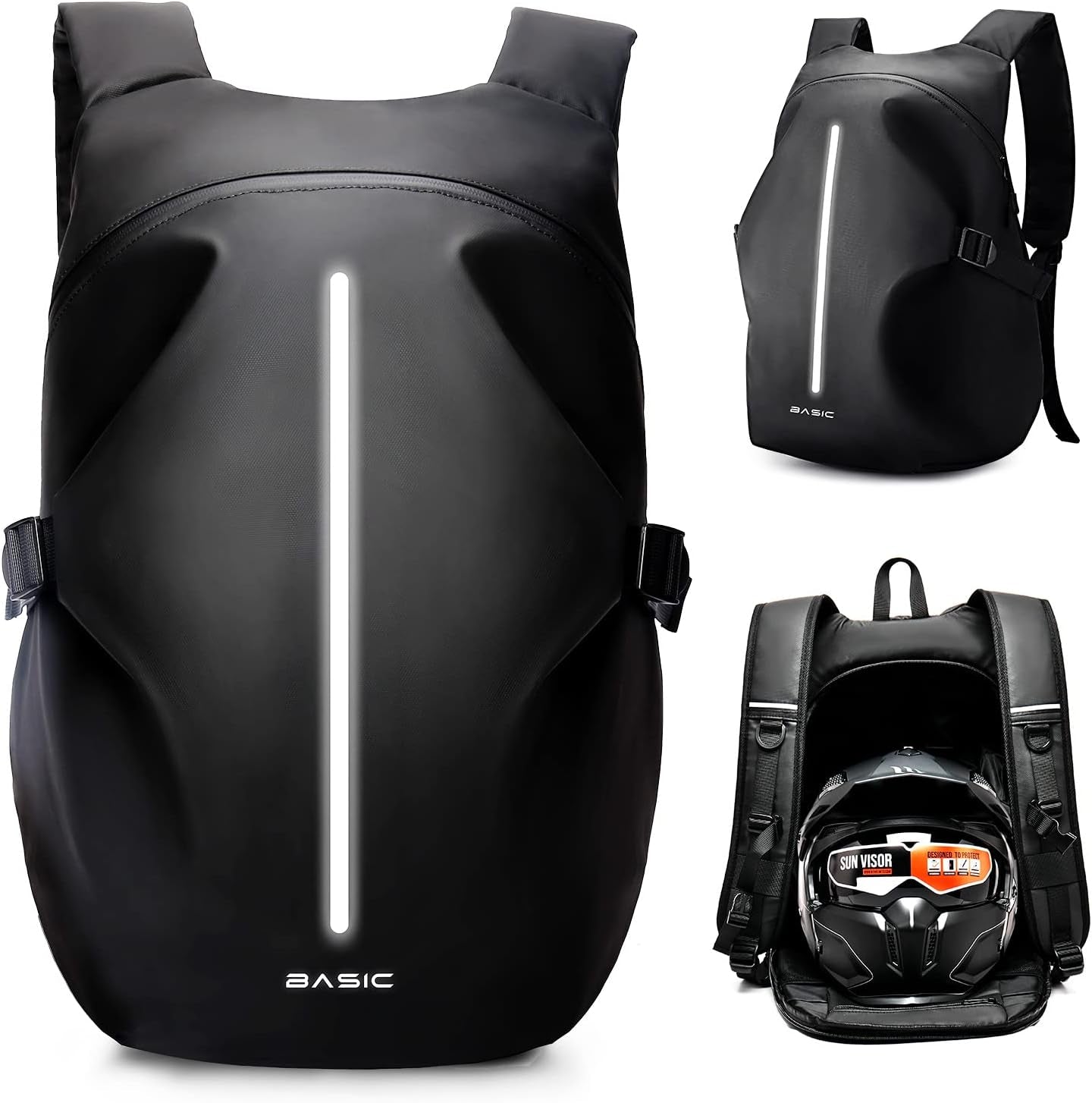 Motorcycle Backpack,Water Resistant Helmet Backpack for Men,Motorcycle Accessories,Travel Backpack