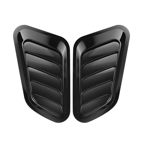 2PCS Car Hood Tuning Decoration Stickers Universal Air Intake Auto Hood Scoop Bonnet Vent Cover Carbon Fiber Decoration Styling