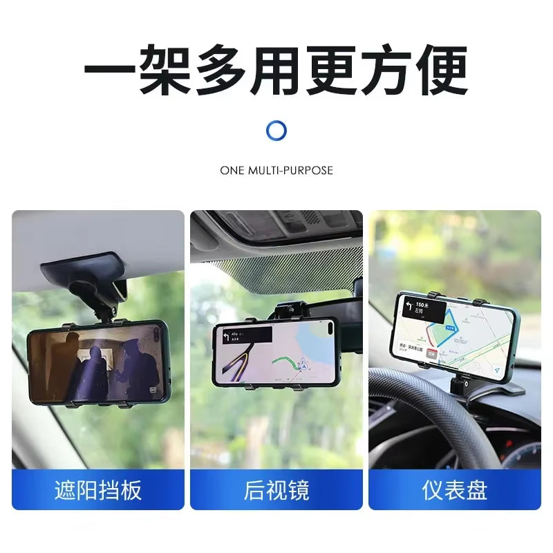 Car Phone Holder Stand Universal Dashboard Car Clip Mount GPS Cell Mobile Phone Support in Car Bracket for Iphone Samsung Xiaomi