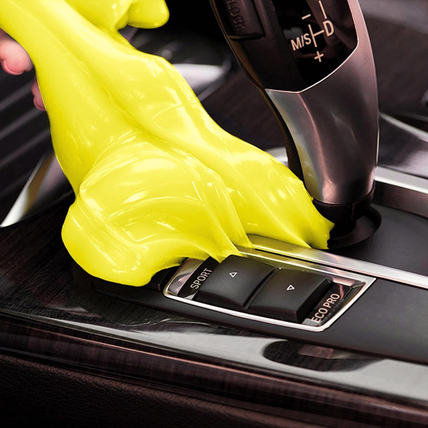 Car Cleaning Gel Yellow and Car Cleaning Putty Orange 2Pack Bundle