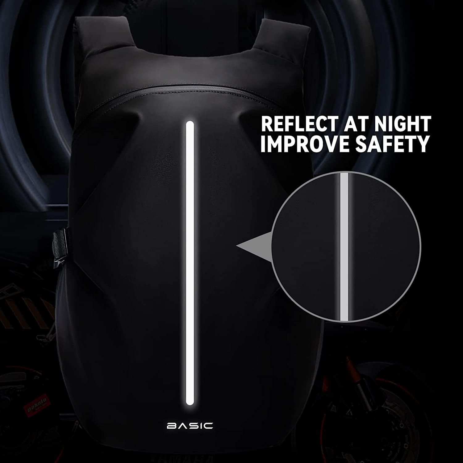 Motorcycle Backpack,Water Resistant Helmet Backpack for Men,Motorcycle Accessories,Travel Backpack