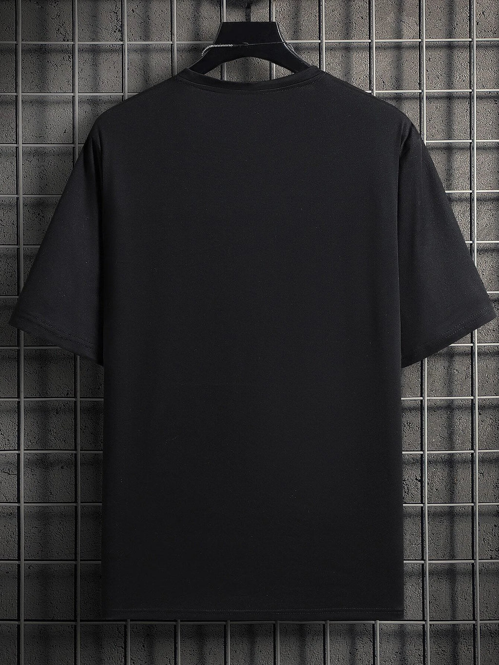 Manfinity Homme Men T-Shirts Fit Crew Neck Short Sleeve Graphic Tee Simple Summer Knit Top